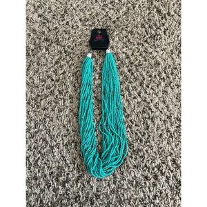 NWT Paparazzi teal/silver sea-beads short necklace‎